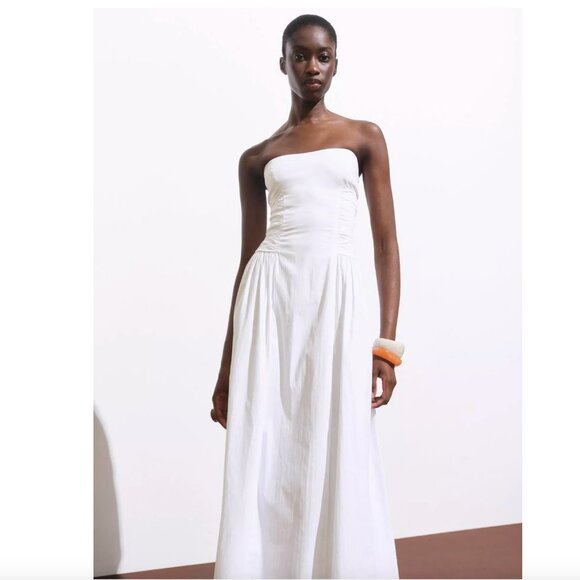 Mango Strapless Midi Dress - Picture 10 of 11